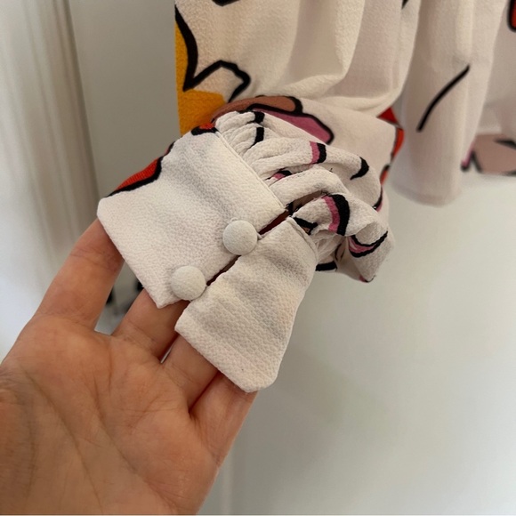 Ted Baker Thurso Floral High-low Blouse - Picture 4 of 8